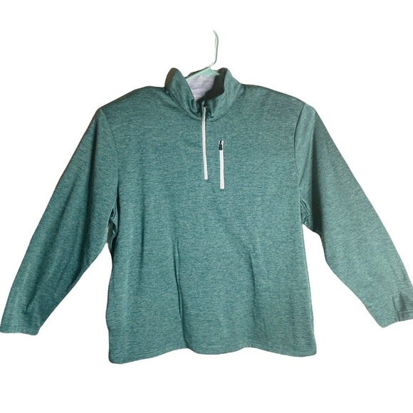 Pro Tour 1/4 Zip Golf Pullover LS Shirt Jacket XL green - Picture 1 of 7